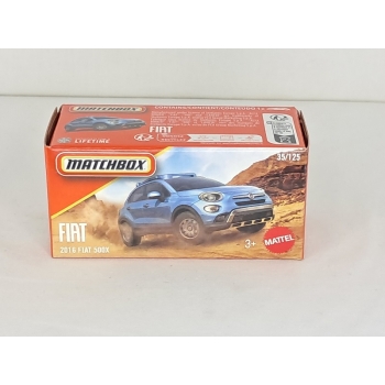 Matchbox 1:64 Fiat 500X 2016 blue